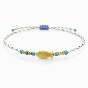 Balık İp Bileklik / Mint