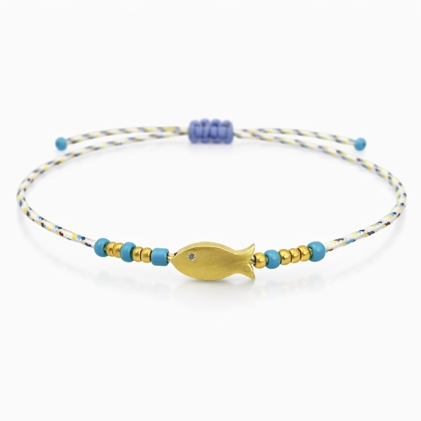 Balık İp Bileklik / Mint