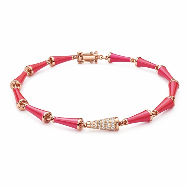 Pembe Kurşun Bileklik