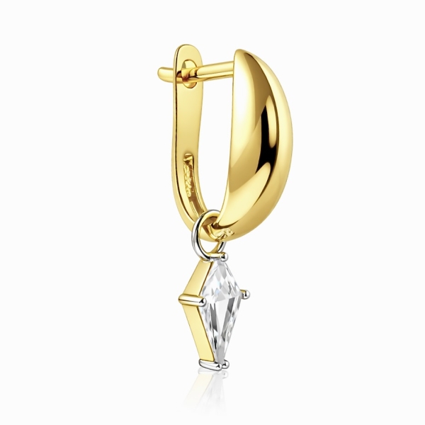 Suzi Cris İki Ton Halka Küpe