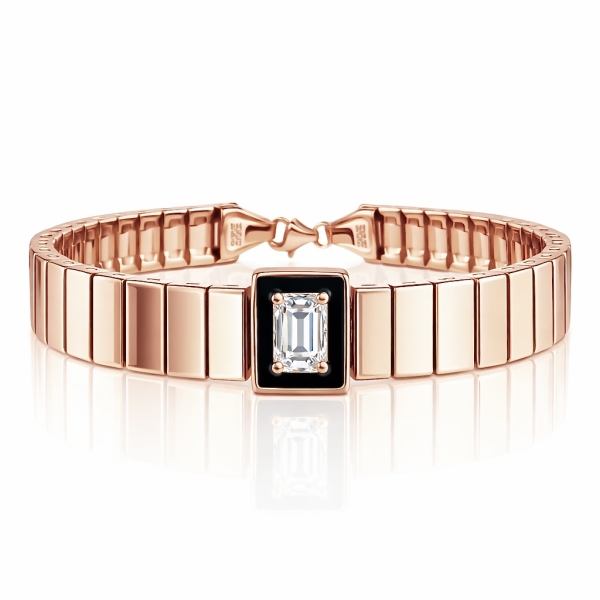 Begi Black Plain Bileklik / Rose