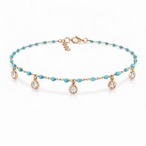 Bezel Turkuaz Bileklik