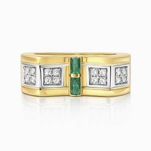 Yeşil Begi Metis Yüzük / Sarı