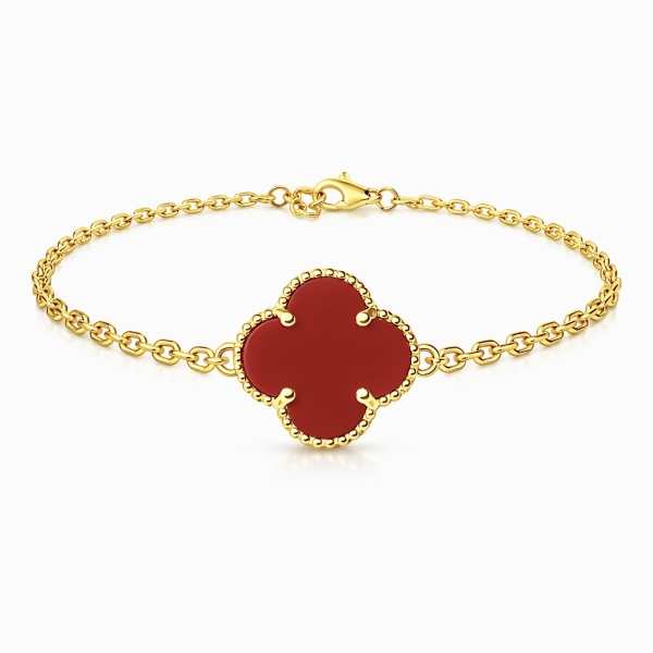 Clover Bileklik / Kırmızı