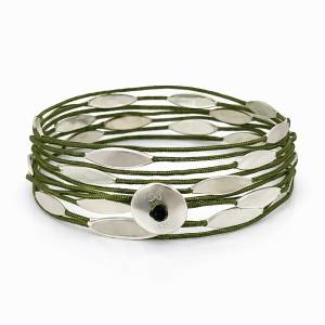 Haki Dolamalı Tasarım Bileklik