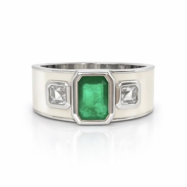 Yeşil Baget Beyaz Yüzük