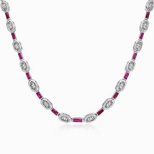 Fuşya Begi Eyes Kolye