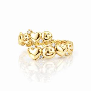 Smile Heart Yüzük / Sarı