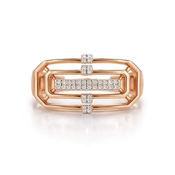 Strip Yüzük 1 / Rose