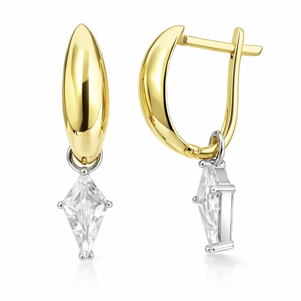 Suzi Cris İki Ton Halka Küpe