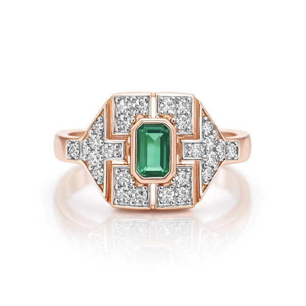 Yeşil Begi Sofia Yüzük / Rose