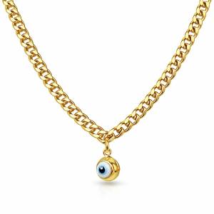 Çift Taraflı Nazar Kalın Gurmet Kolye