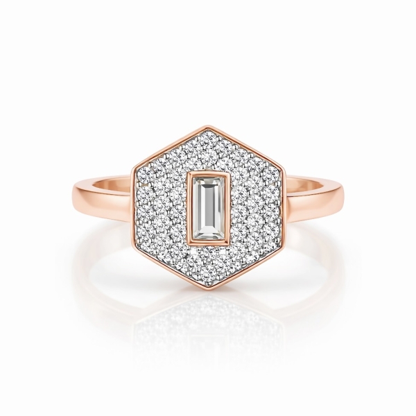 Begi Pave Serçe Yüzük / Rose