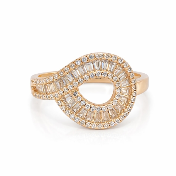 Baget Taşlı Yüzük / Rose