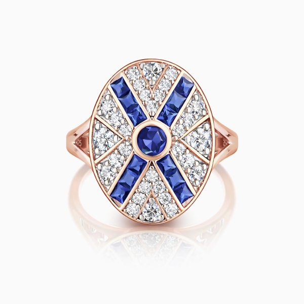 Mavi Nancy Serçe Yüzük / Rose