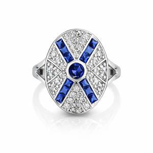 Mavi Nancy Serçe Yüzük 