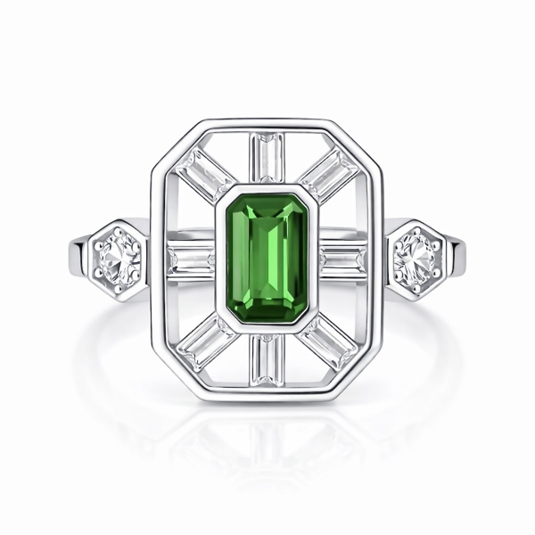 Yeşil Begi Kylie Serçe Yüzük 