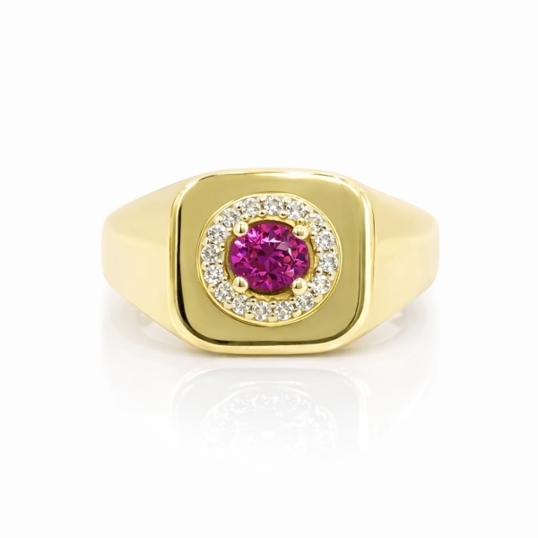 Fuşya Diana Serçe Yüzük