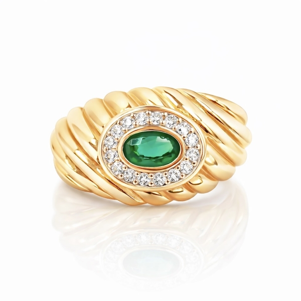 Yeşil Queen Yüzük / Sarı