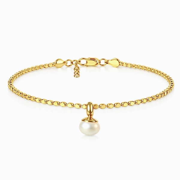 İnci Tasarım Bileklik 2 / Sarı