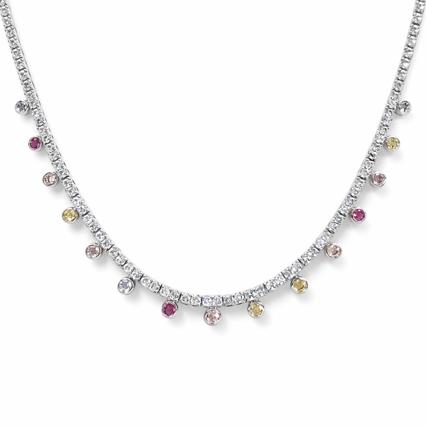 Color Mix Bezel Suyolu Kolye