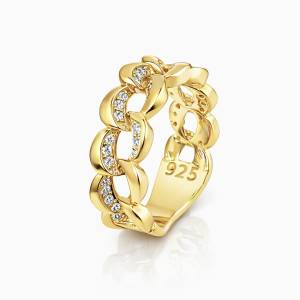 Gurmet Chain Yüzük / Sarı