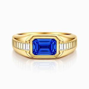 Mavi Begi Bella Yüzük / Sarı