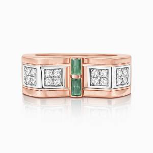 Yeşil Begi Metis Yüzük / Rose