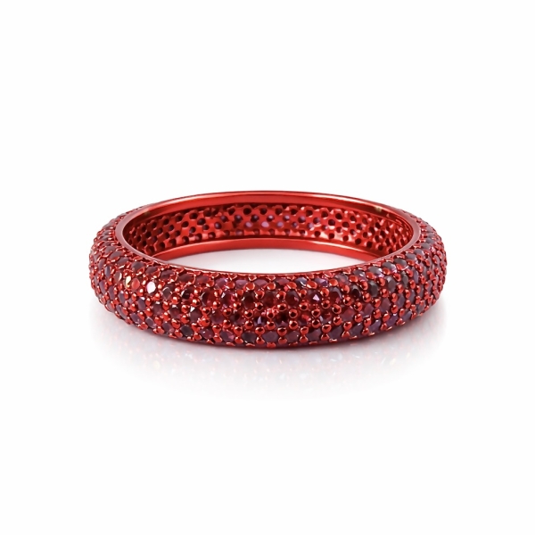 Kırmızı Kalın Tamtur Yüzük