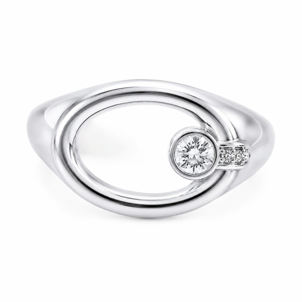 Sindy Bezel Elips Yüzük