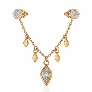 Bella Chain Küpe 1 / Sarı