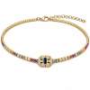 Mavi Baget Color Mix Suyolu Choker