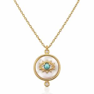 Sedef Firuze Göz Kolye