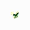 İthal Yeşil Kelebek Küpe (Sarı) - 14500