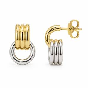 Premium Series İki Ton Halka Küpe