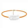 Barok İnci Orange Boncuk Halhal