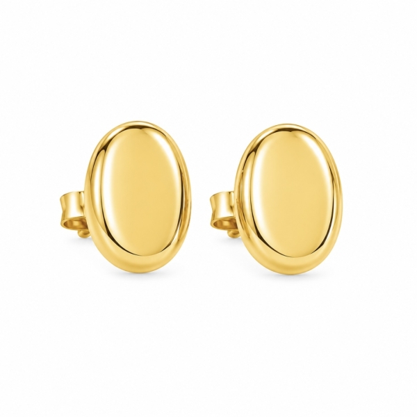 Premium Series Oval Minimal Küpe L